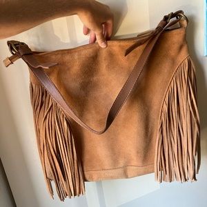 Fringe Leather Bag